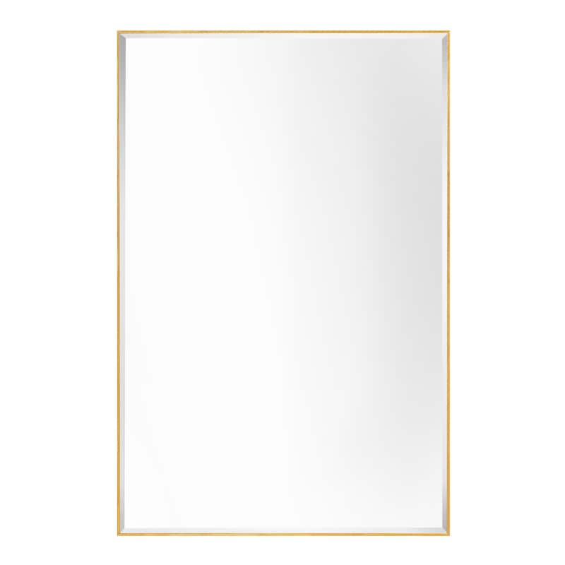 Rectangle Metal Framed Beveled Edge Bathroom Vanity Mirror
