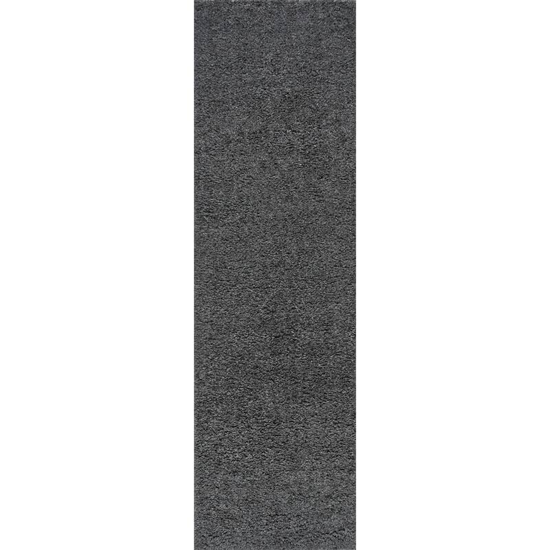 Sohni Shag Farmhouse Solid Color Indoor Area Rug