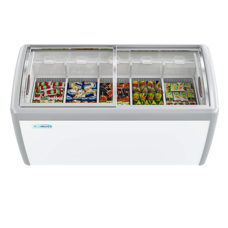 16 cu. ft. Manual Defrost Commercial Ice Cream Chest Freezer in White