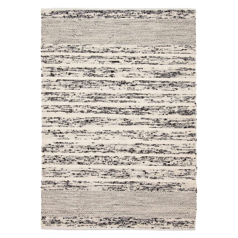 Sienna Black, Ivory Rug 5'3" x 7'7" - 5'3 x 7'7 - Black/ Ivory - 5'3 x 7'7
