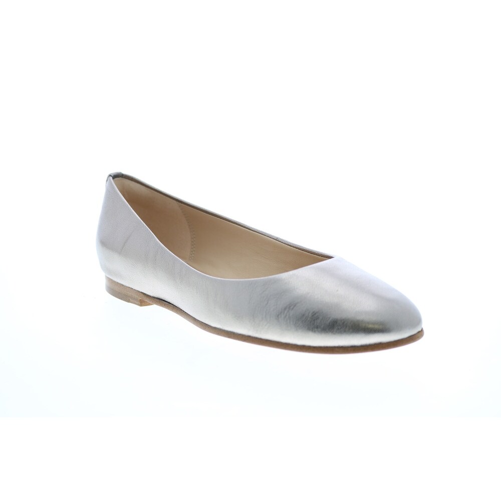 clarks silver flats