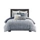 preview thumbnail 43 of 89, Madison Park Signature Essence Oversized Cotton Clipped Jacquard Comforter Set with Euro Shams and Throw Pillows