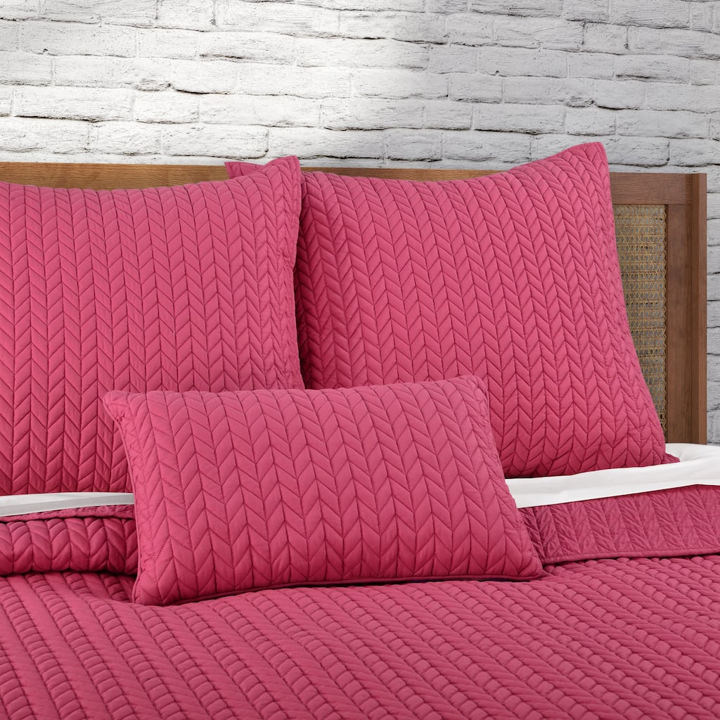 Cayman Quilted Boudoir Decorative Throw Pillow