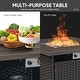 preview thumbnail 14 of 189, Pocassy Outdoor Wicker Sofa with Swivel Chair Fire Pit Table Furniture Set.