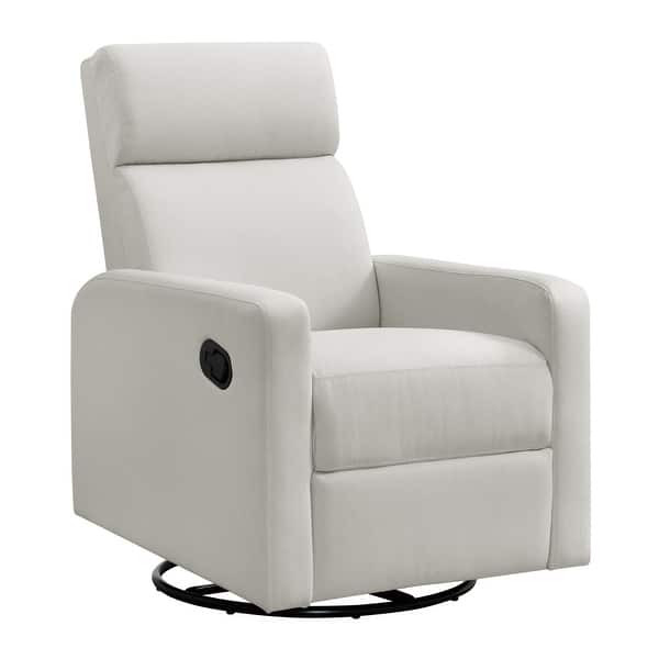 slide 2 of 6, Oxford Baby Layton Upholstered Glider Recliner, GreenGuard Gold Certified, 360° Swivel for Nursery & Living Room Oatmeal
