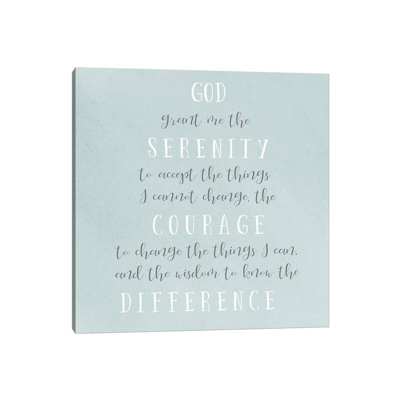 iCanvas "Serenity Prayer" by Sd Graphics Studio Canvas Print