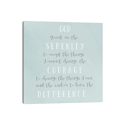 iCanvas "Serenity Prayer" by Sd Graphics Studio Canvas Print