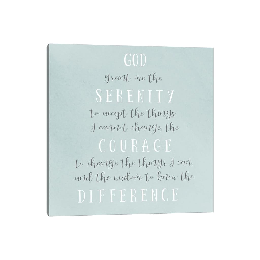 iCanvas "Serenity Prayer" by Sd Graphics Studio Canvas Print