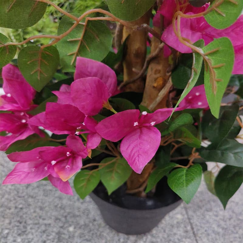 Bougainvillea Artificial Tree Faux Flowering Plants for Home Office Decor