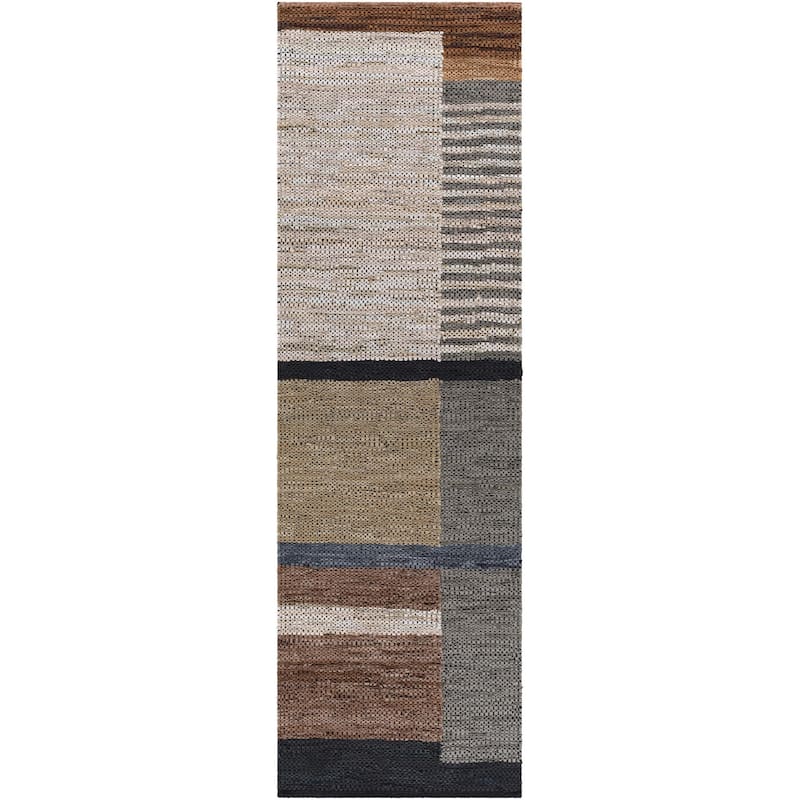 Livabliss Lexington Lodge Geometric Area Rug - 2'6" x 8' - Grey/Multi