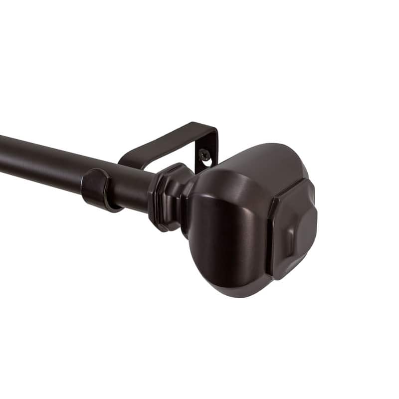 UTOPIA ALLEY 3/4 Inch Curtain Rod - Curtain Rods For Windows 48 to 86 Inch, Adjustable Drapery Rods - 48 to 86"