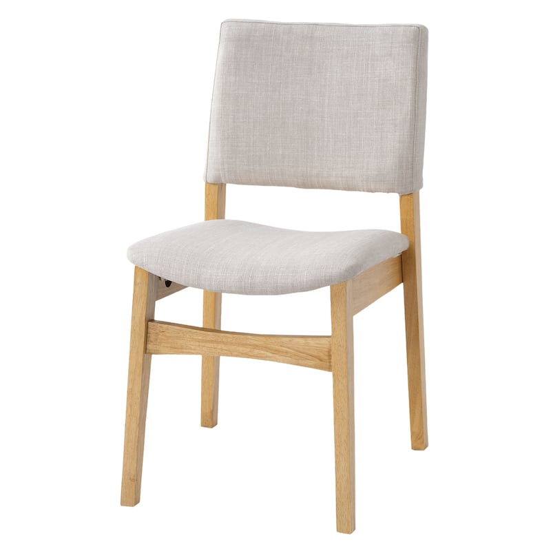 Farmhouse Dining Table Set for 4, Wooden Dining Roon Table and Wood Chairs, 5-Piece Modern Dining Set with 4 Upholstered Chairs