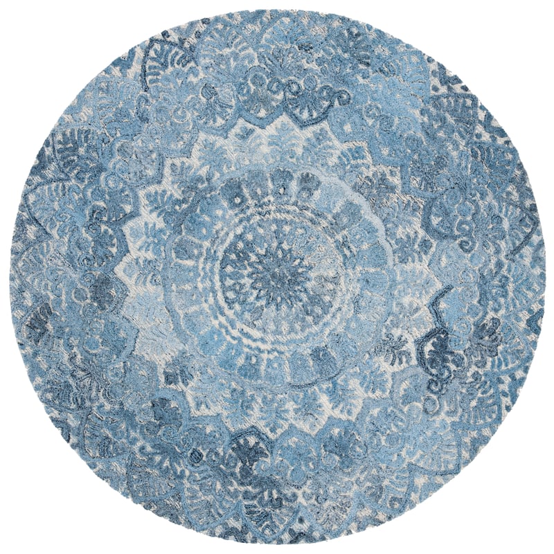 SAFAVIEH Handmade Marquee Genta Modern Medallion Wool Rug