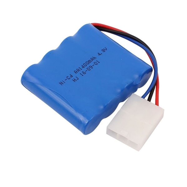 DC 4.8V 1400mAh Rechargable AA Lithium Battery Pack for RC Aircraft Blue