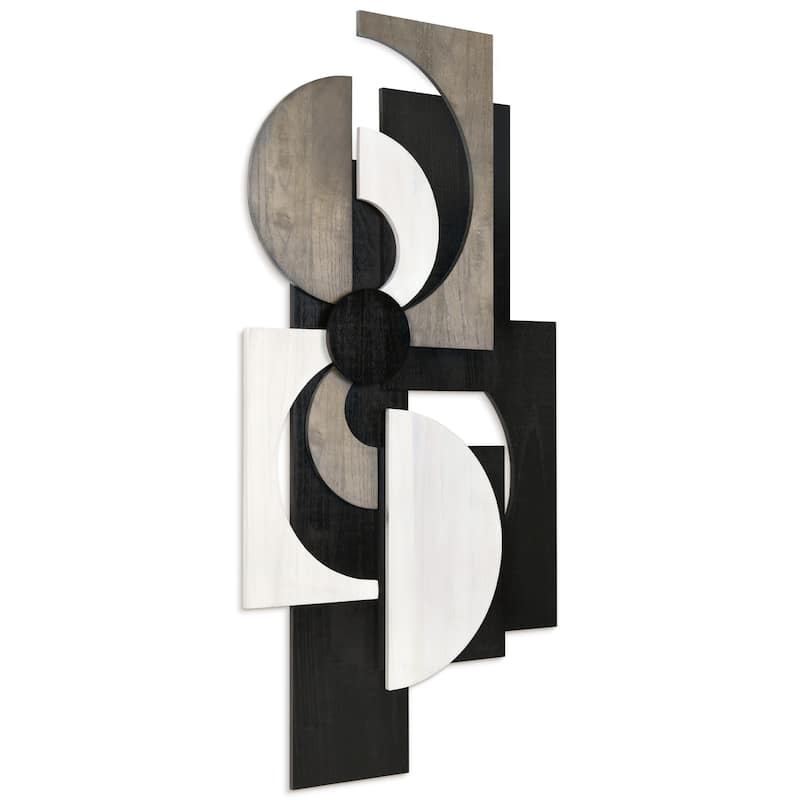 "Luminous Whisper,Dusk" Hand Made & Hand Finished Dimensional Solid Paulownia Wood Abstracts Wall Art