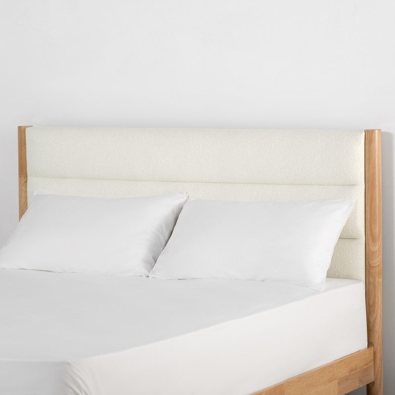 Mason Upholstered Platform Bed Frame with Headboard