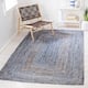 SAFAVIEH Handmade Cape Cod Marget Boho Coastal Jute Rug - 6' x 9' - Blue/Natural