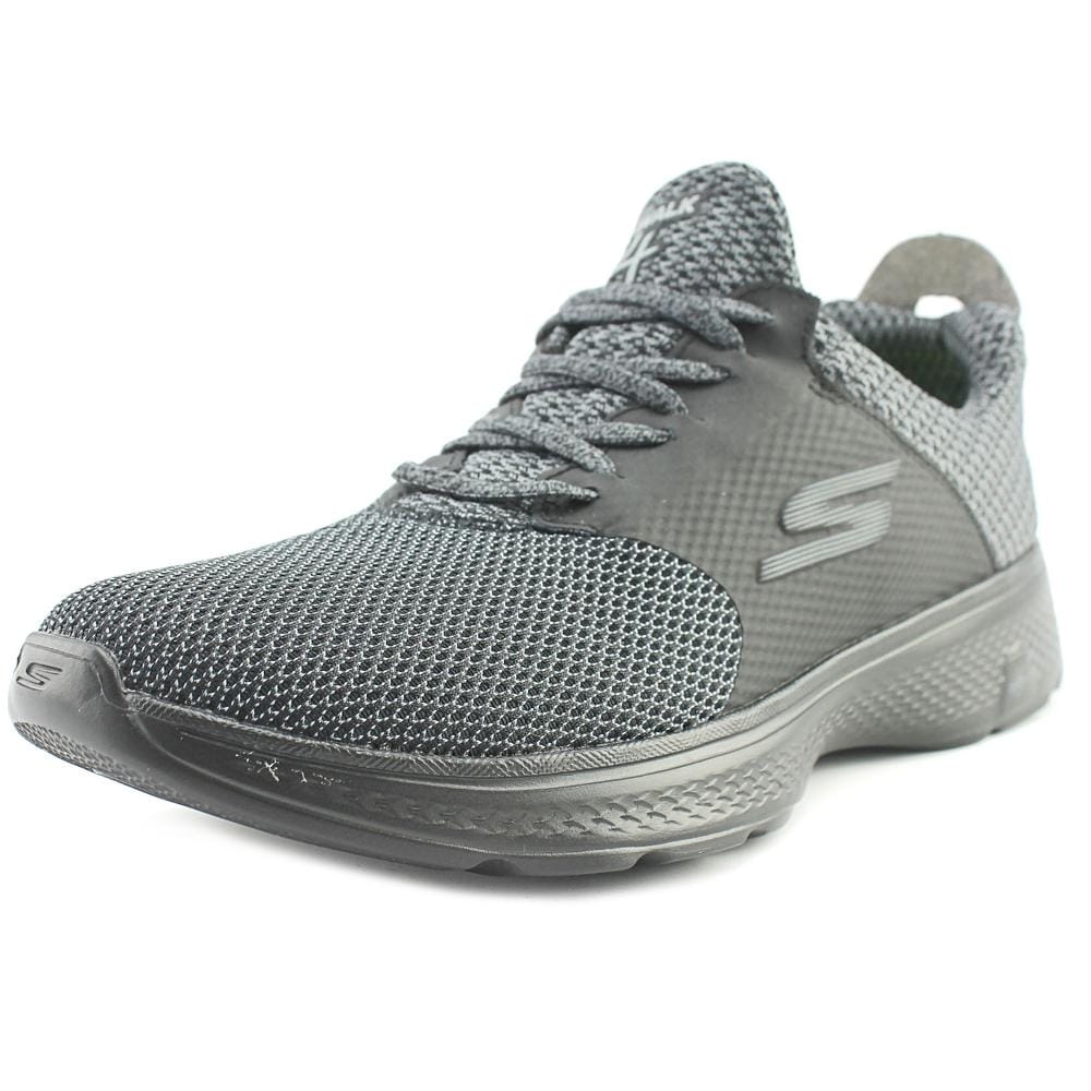 Skechers GoWalk 4 Instinct Men Round Toe Synthetic Black Walking Shoe Skechers GoWalk 4 Instinct Men Round Toe Synthetic Black Walking Shoe