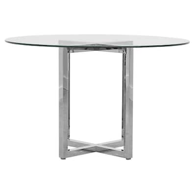 Amalfi 48" Glass Round Counter Table