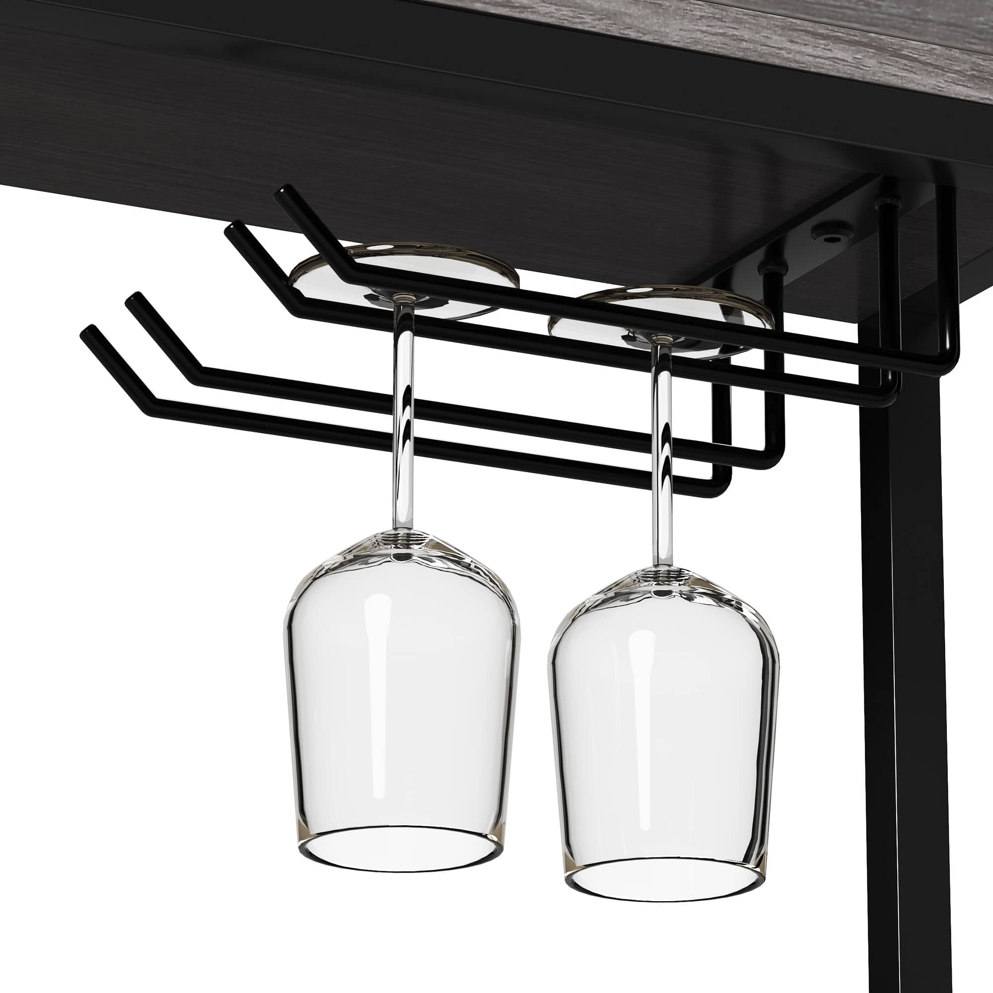 6Tier Bakers Rack with Power Outlets Coffee Bar Station with Wine