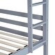 preview thumbnail 22 of 21, Twin Bunk Bed with Bookcase Headboard, Convertible Design, Guardrails & Ladder