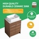 preview thumbnail 28 of 125, BNK 24/36/48/60 Inch Bathroom Vanity with Sink, Freestanding Bathroom Vanity with Soft Close Doors and Adjustable Shelf