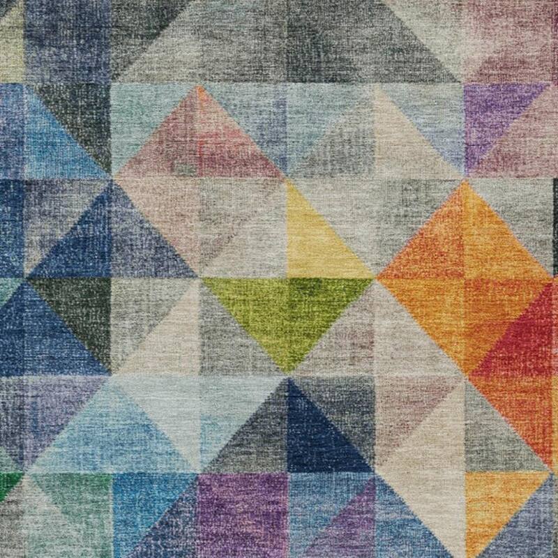 HomeRoots Geometric Transitional Rectangle Outdoor Rug