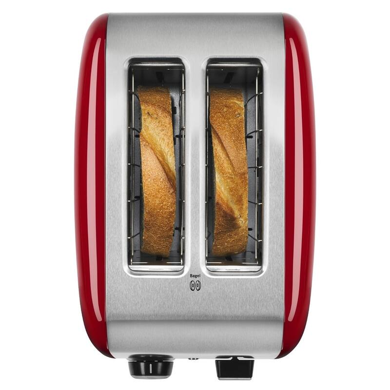 KitchenAid Refurbished 2-Slice Toaster with manual lift lever, RKMT2115