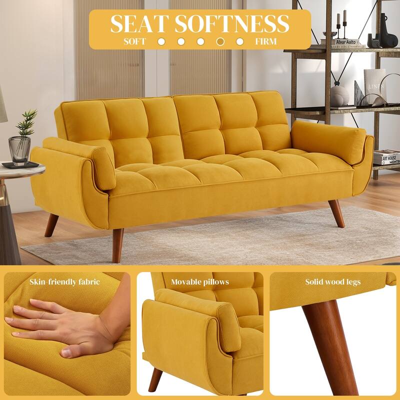 Sofa Couch for Living Room, Loveseat Sofa Futons for Small Space,Bedroom,Apartment,Studio