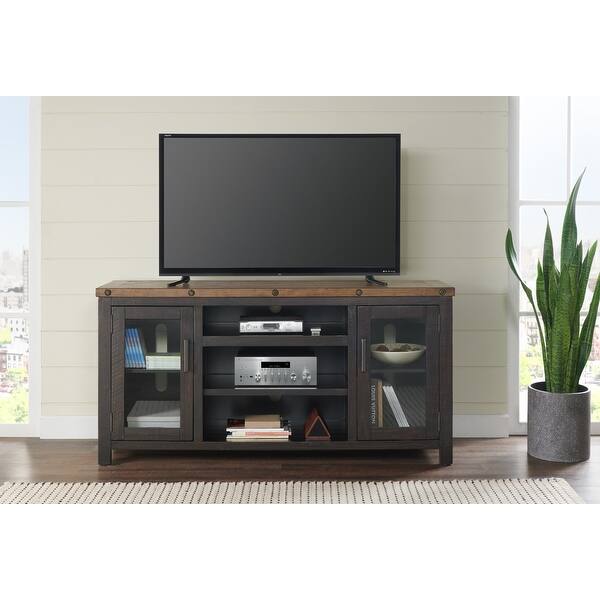 slide 3 of 9, Bolton Black and Natural TV Stand by Martin Svensson Home Black Stain and Natural