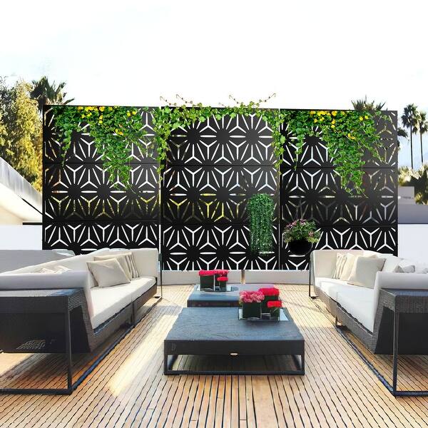 Privacy Screen Free Standing Star