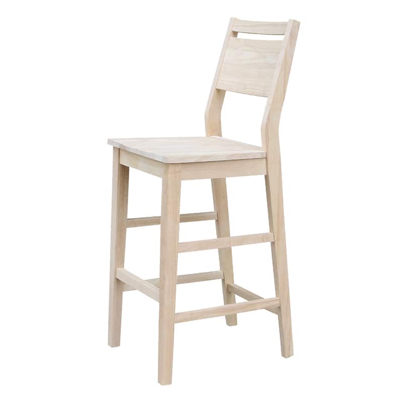 Aspen Panel Stool - Unfinished