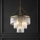 preview thumbnail 1 of 3, SAFAVIEH Couture Marjory Art Deco 3-Tier Pendant Chandelier - 23.75 IN W x 23.75 IN D x 34.5 / 82.5 IN H