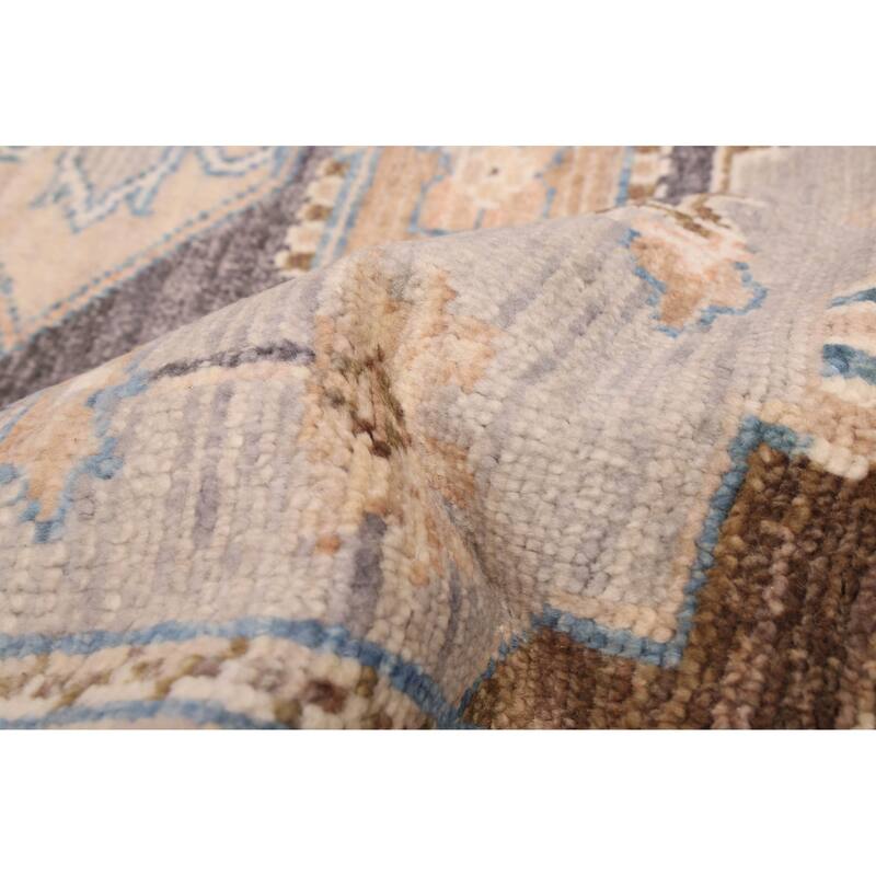 ECARPETGALLERY Hand-knotted Jules Serapi Light Grey Wool Rug - 7'10 x 9'11