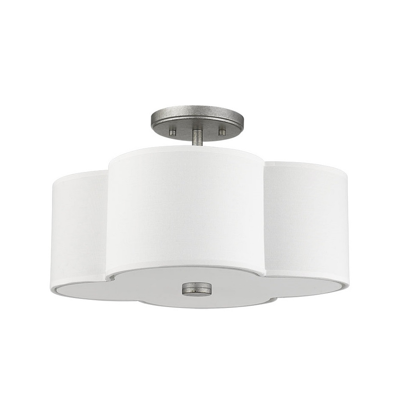 Scalloped semi store flush mount