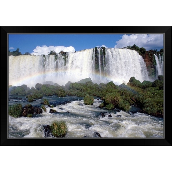 "Waterfall" Black Framed Print
