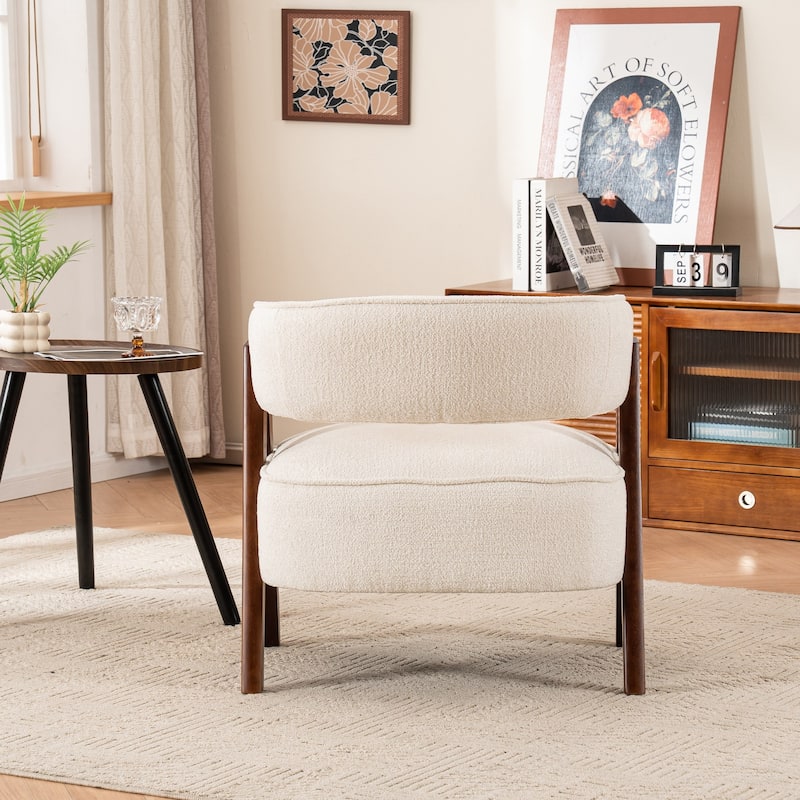 Accent Arm Chair Single Fabric Living Room Chair 27.56" W x 23.62" D x 27.95" H