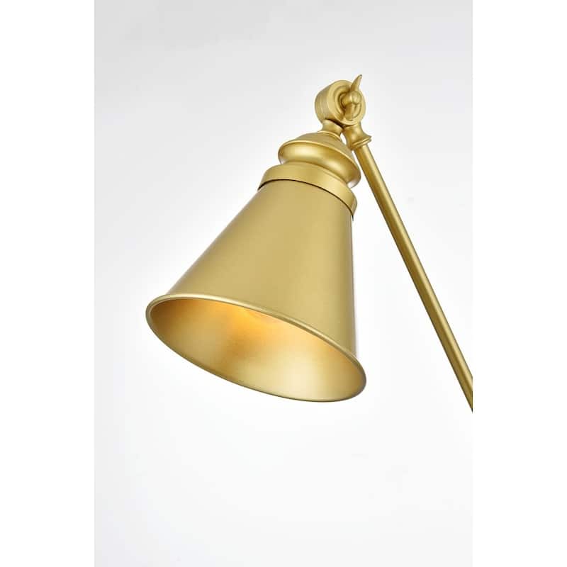 Vien 1 Light Black Swing Arm Plug In Wall Sconce