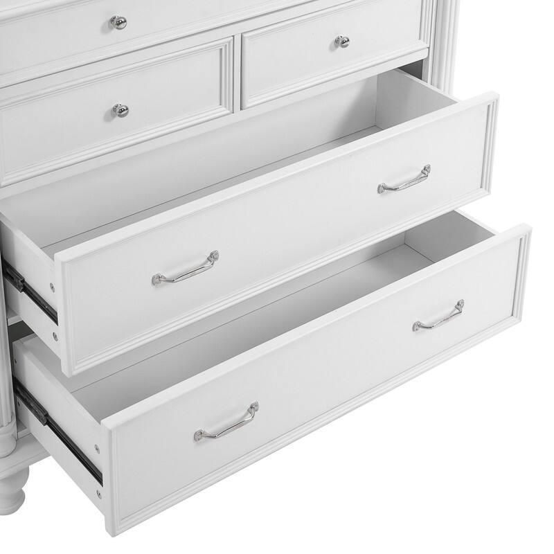 Farmhouse 77.3" Tall Kitchen Pantry Cabinet with 5 Drawers, 6 Door Shelves, 2 Adjustable Shelves