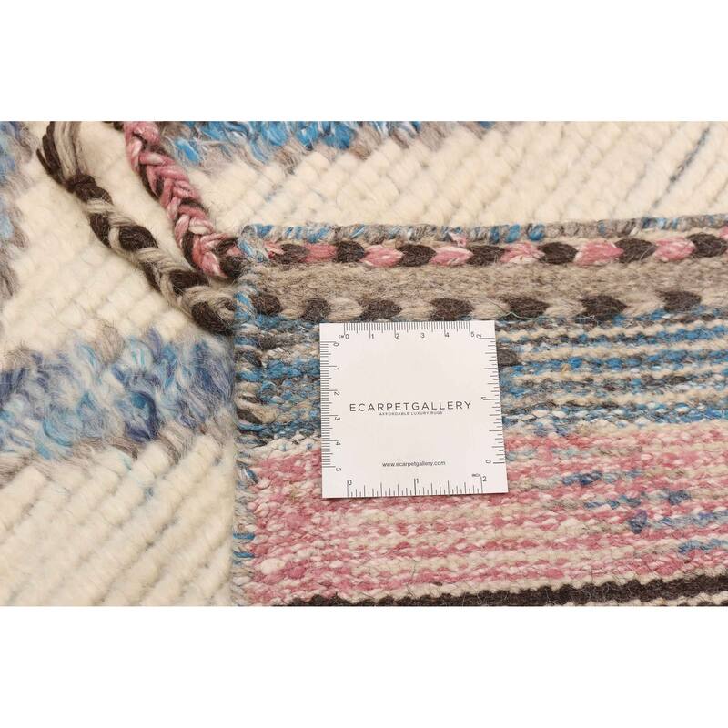 ECARPETGALLERY Hand-knotted Tangier Cream Silk, Wool Rug - 8'1 x 9'10