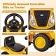 preview thumbnail 3 of 4, Kids Ride on Tractor Licensed Caterpillar Sliding Car with Shovel - Yellow & Black
