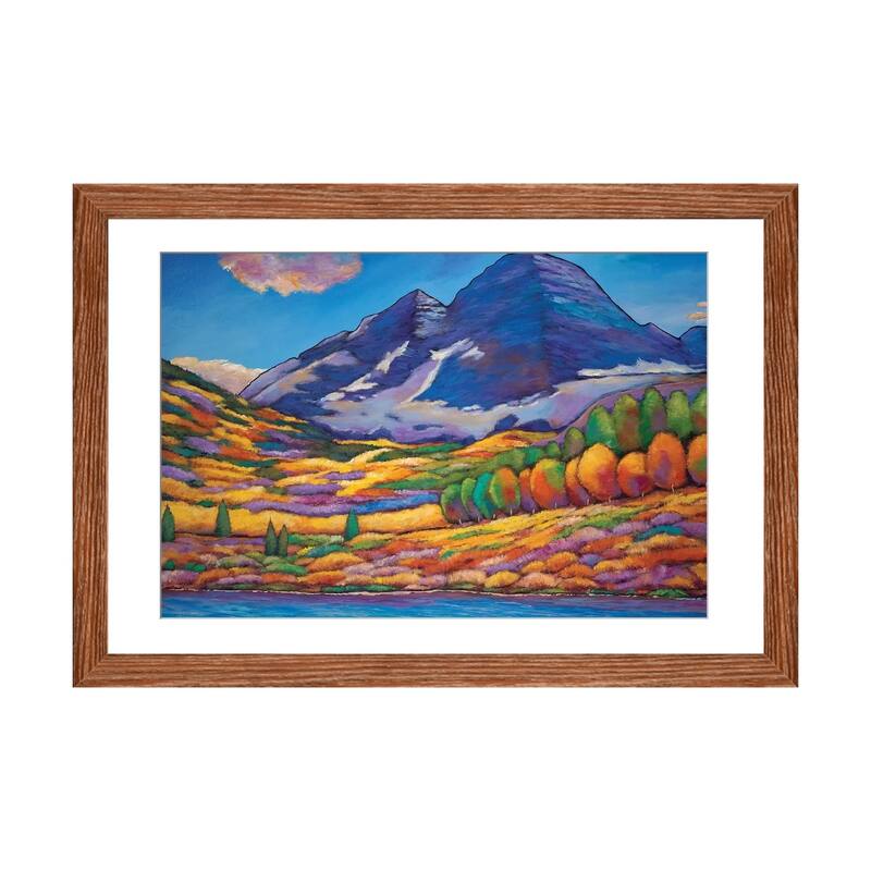 iCanvas "A Day In The Aspens" by Johnathan Harris - Walnut - 16x24x1