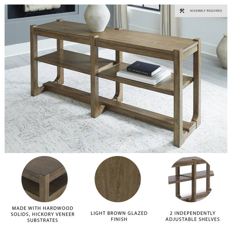Signature Design by Ashley Cabalynn Brown Sofa Table - 65"W x 17"D x 28"H