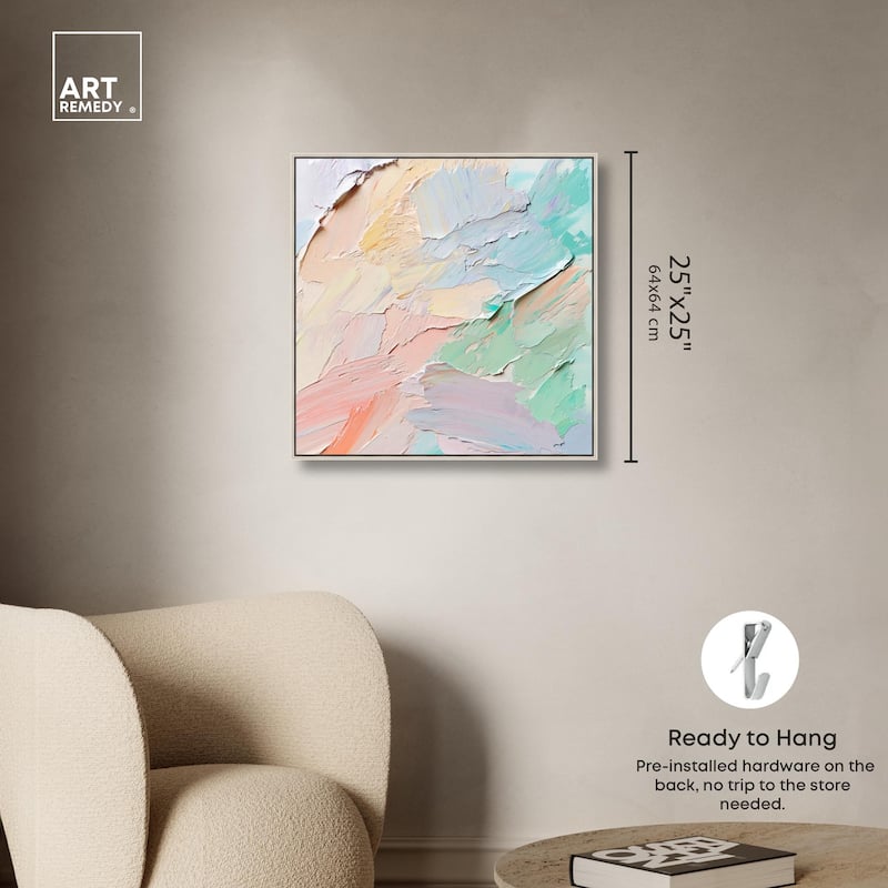 Flowing Mousse III Canvas by Art Remedy