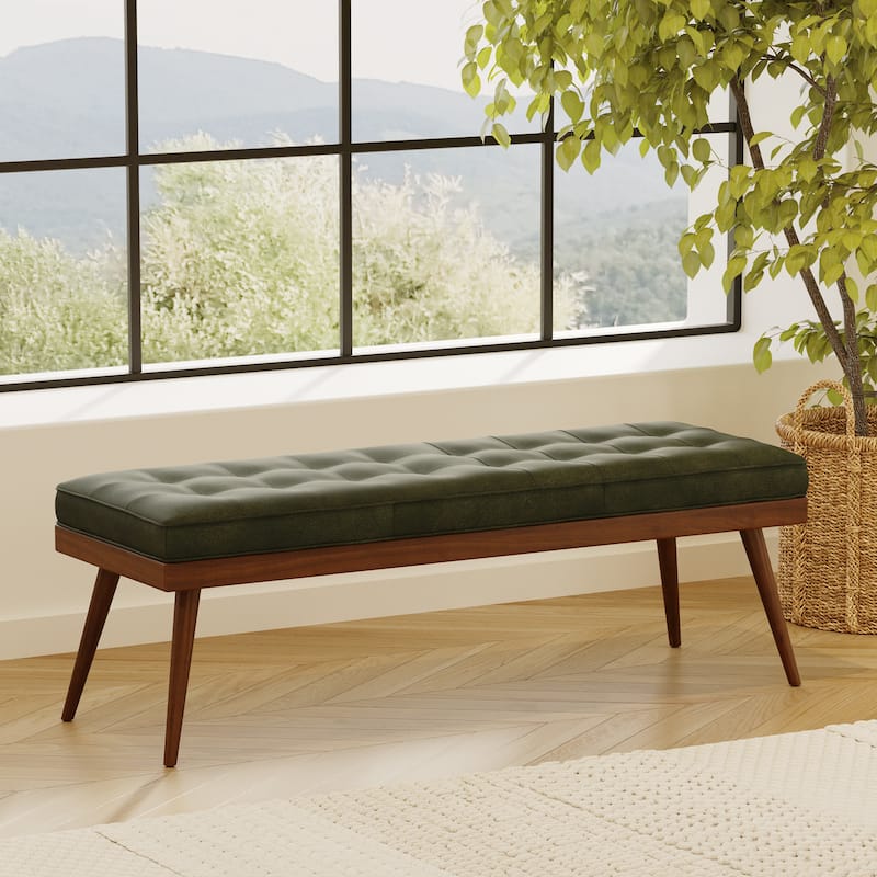 Poly & Bark Luca Bench - Full Grain Genuine Italian Leather
