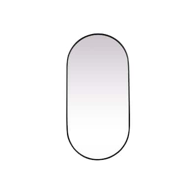 Elegant Lighting MR2A2448 Asha 24" W x 48" H Oval Framed Bathroom
