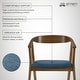 preview thumbnail 31 of 90, Set of 2/4/6 - Santana Mid-Century Modern Upholstered Wood Dining Chairs
