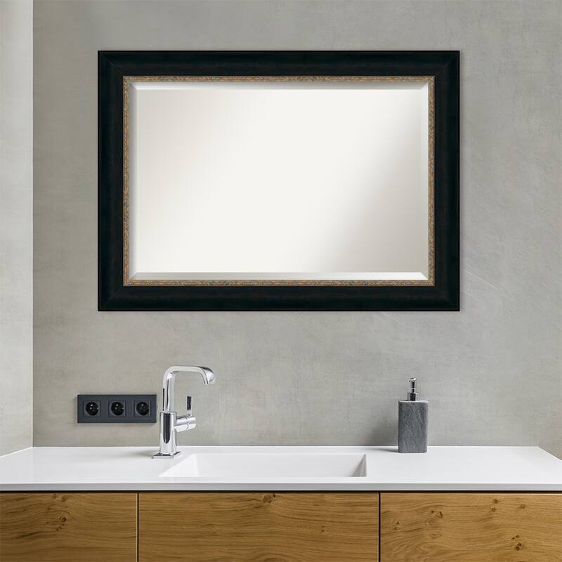 Beveled Bathroom Wall Mirror - Paragon Bronze Frame - Paragon Bronze
