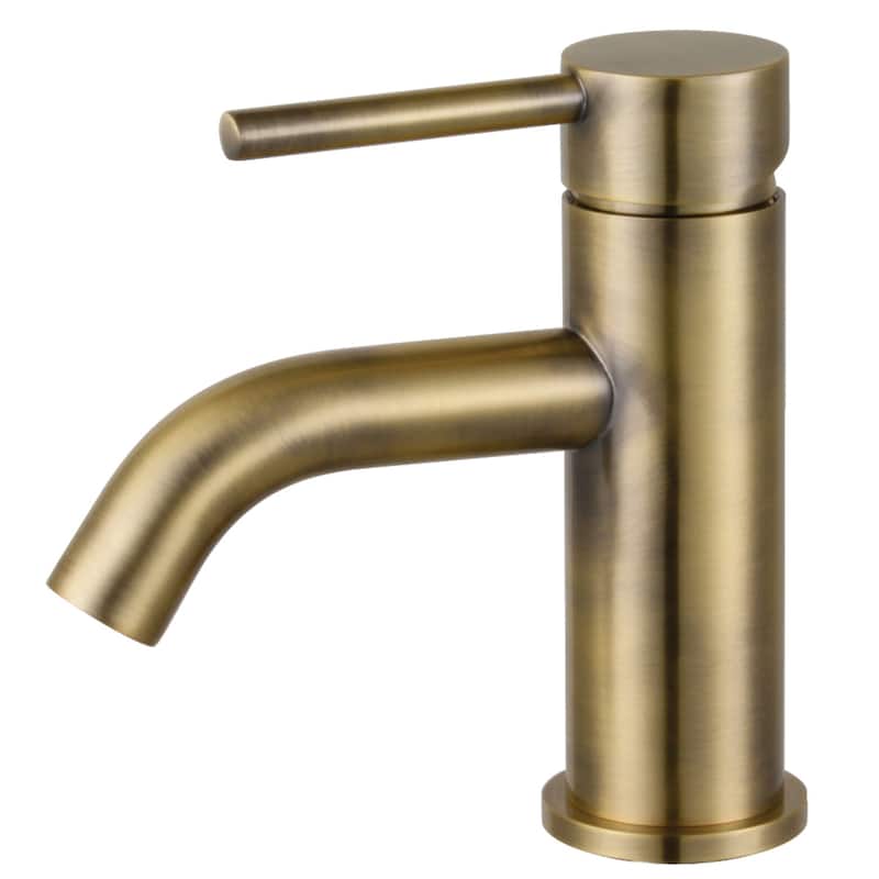 Concord Single-Handle 1-Hole Deck Mount Bathroom Faucet - Antique Brass