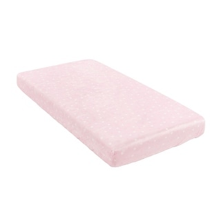 Lush Decor Baby Llama Love Allover Hearts Soft & Plush Fitted Crib Sheet - 52"x 28" x 9"